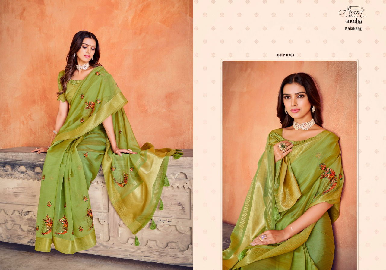 Aura Kalakari Vol 3 Festive Wear Wholesale Designer Sarees Catalog
